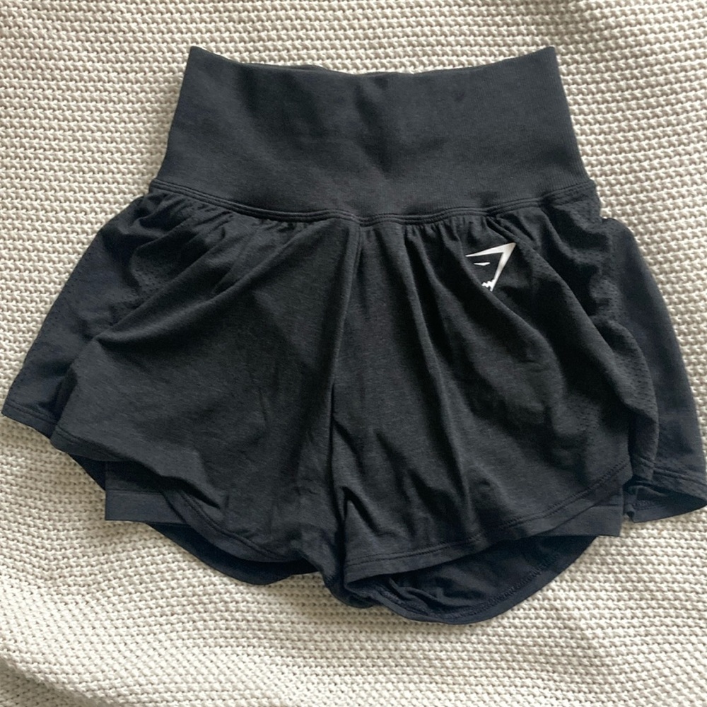 Women's Black High-Waisted Shorts